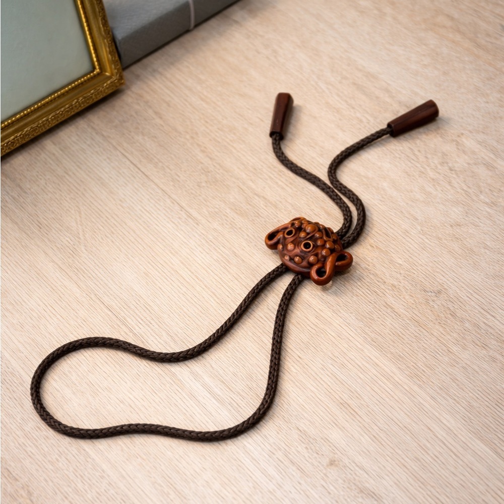 Korean Talchum Barrel Bolo Tie